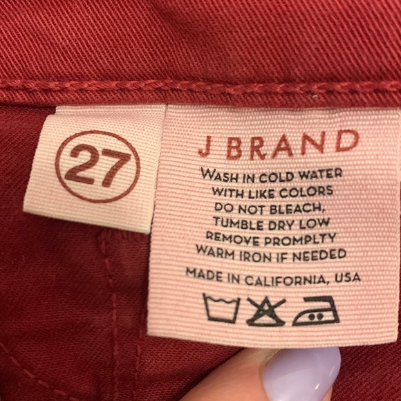 J Brand black cherry skinny jeans, size 27 - Picture 4 of 6